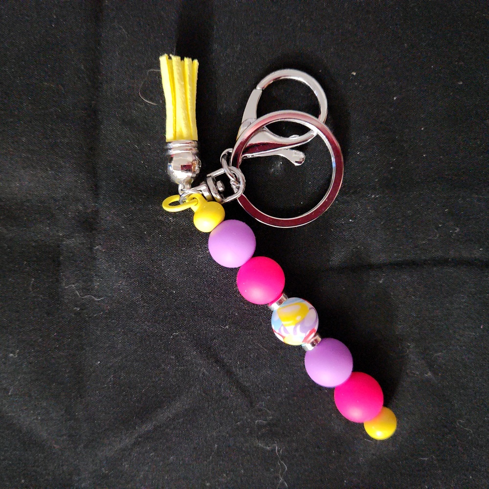 Colorful Beaded Key Holder